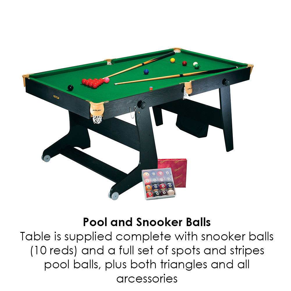 Riley 4 in 1 6ft Vertical Folding Snooker/Pool Table - bcetablesports24 - 