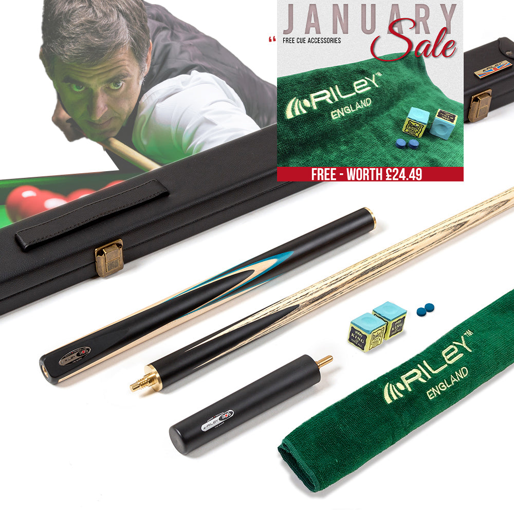 Riley ROS Series 3 Piece Snooker/Pool Cue and Case Set - 1