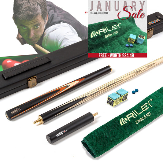 Riley ROS Series 3 Piece Snooker/Pool Cue and Case Set - 3